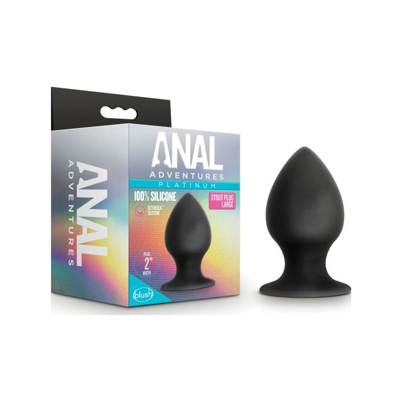 Large Anal Stout Butt Plug Anal Adventures Platinum Silicone