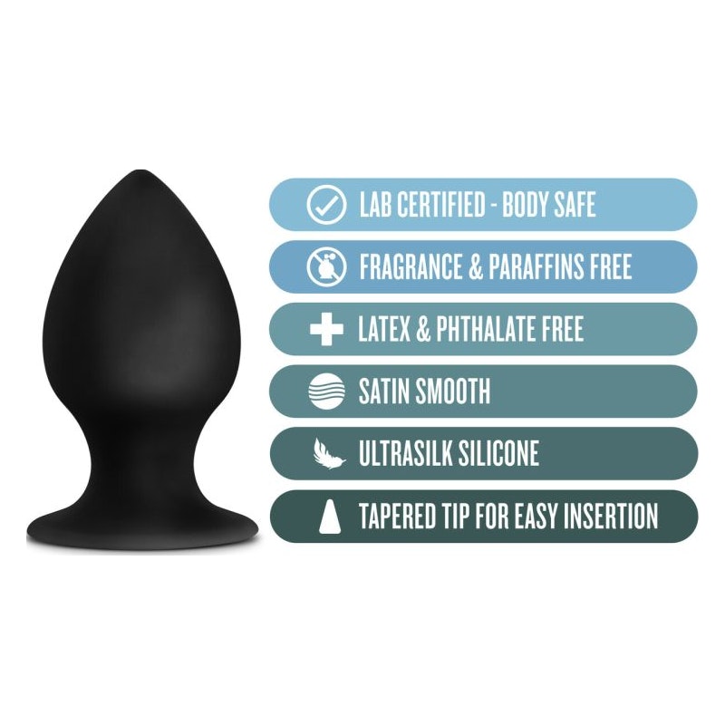 Medium Anal Stout Butt Plug Anal Adventures Platinum Silicone