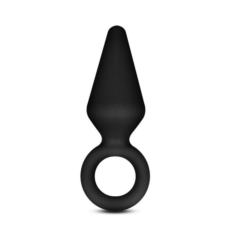 Anal Adventures Platinum Silicone Anal Loop Butt Plug Small