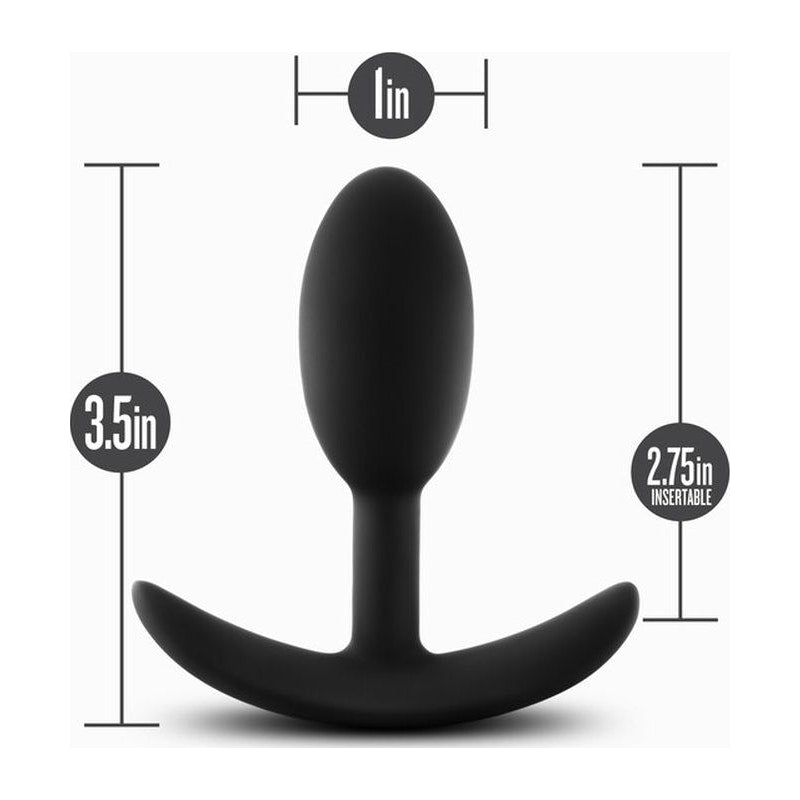 Vibra Slim Small Butt Plug Anal Adventures Platinum Silicone