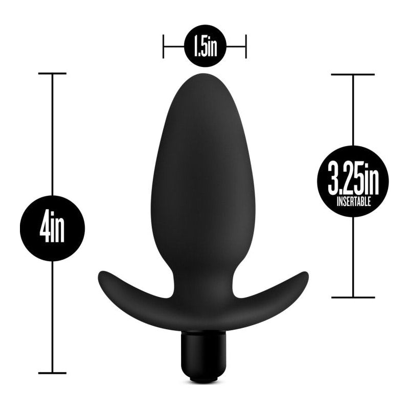 Vibrating Saddle Butt Plug Anal Adventures Platinum Silicone