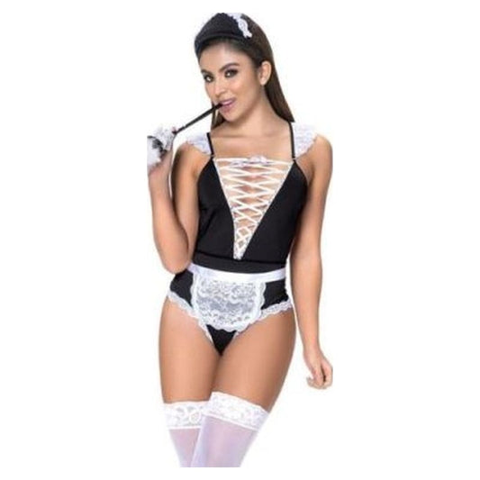 French Maid 3 Pc Set Small/Medium Black