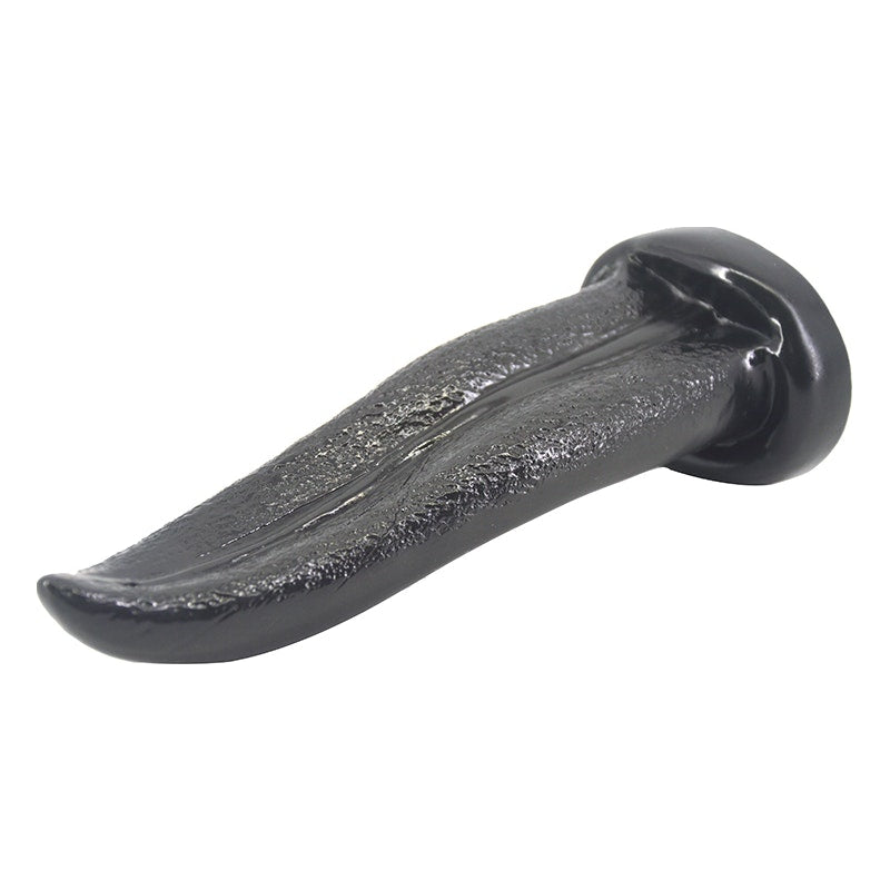 Tongue Shape Butt Plug 22cm Black