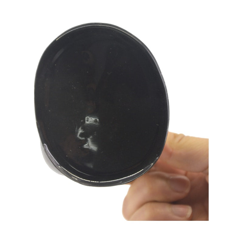 Tongue Shape Butt Plug 22cm Black