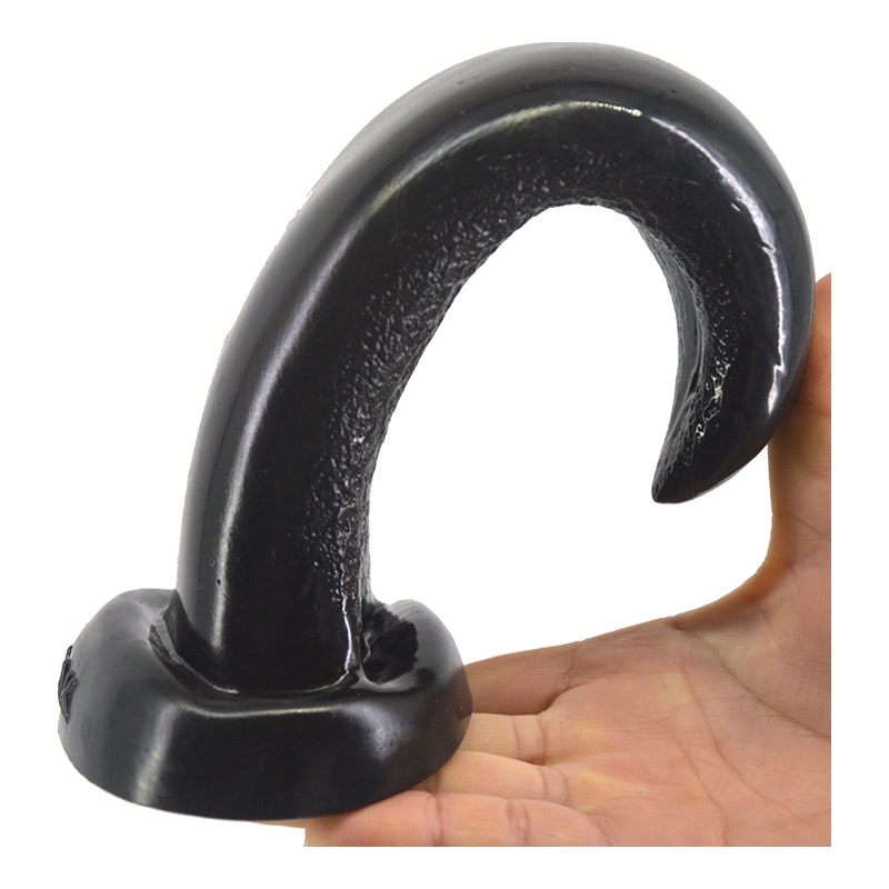 Tongue Shape Butt Plug 22cm Black