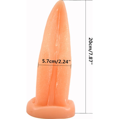 Tongue Shape Butt Plug 22cm Flesh