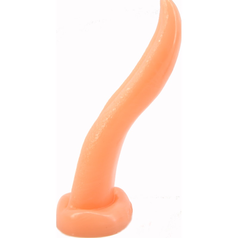 Tongue Shape Butt Plug 22cm Flesh