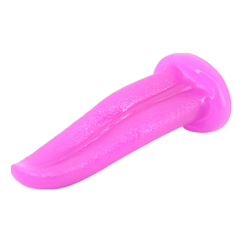 Tongue Shape Butt Plug 22cm Purple