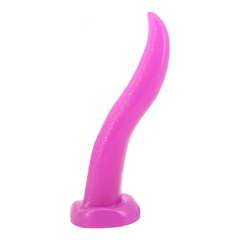 Tongue Shape Butt Plug 22cm Purple