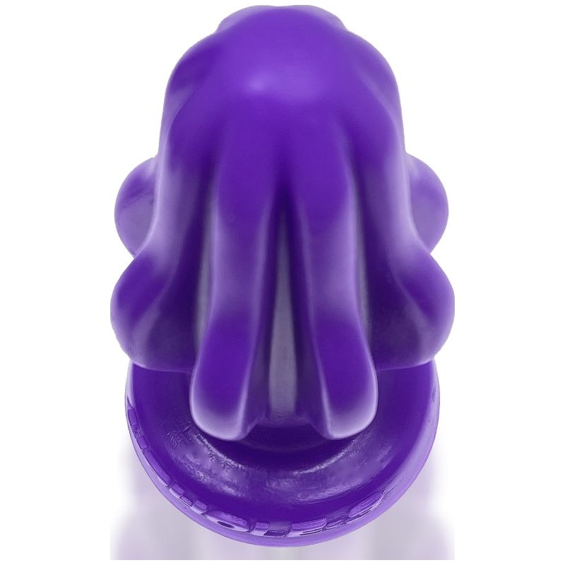 Airhole Finned Butt Plug Platinum Silicone Small Purple