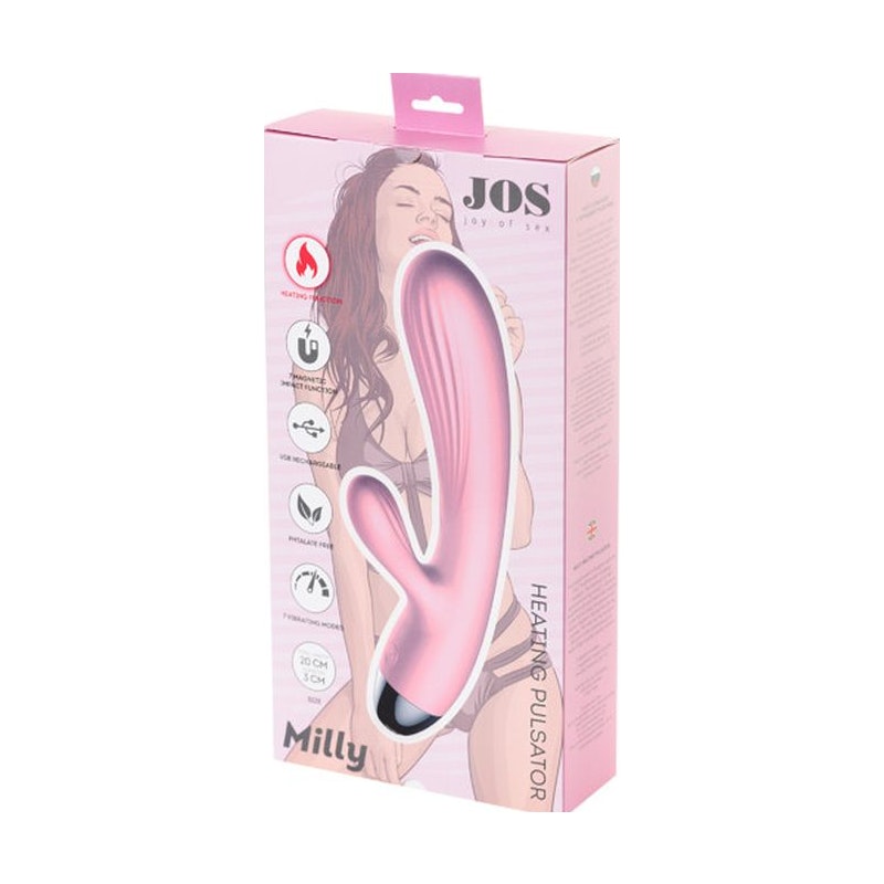 JOS Milly Heating Vibrator Pink