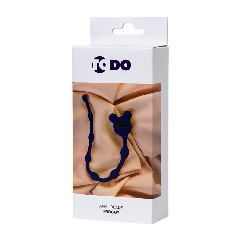 ToDo Froggy Anal Beads Navy Blue