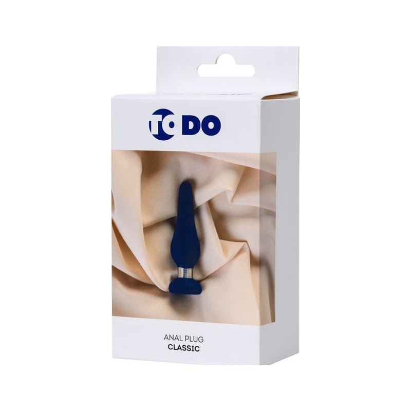 ToDo Small Butt Plug Classic Comfortable Blue