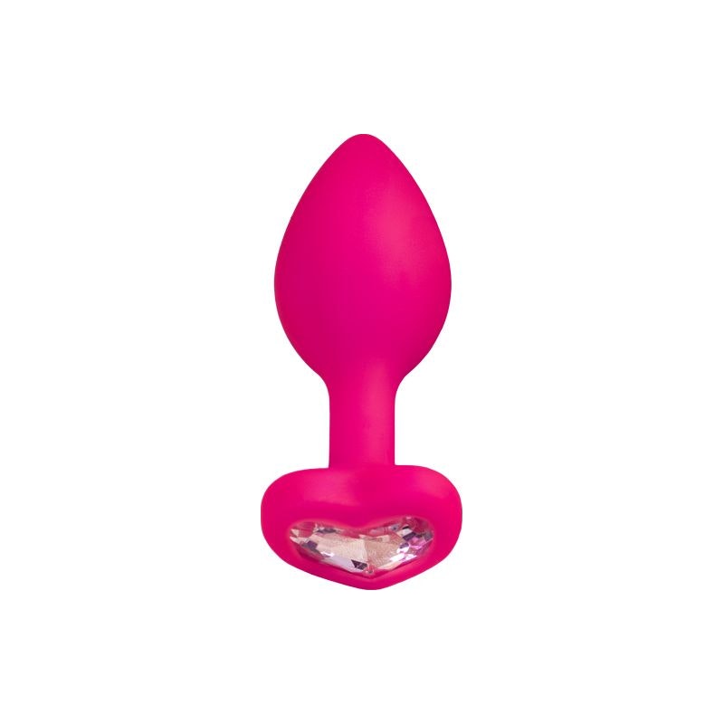 ToDo Butt Plug with Diamond Heart Pink