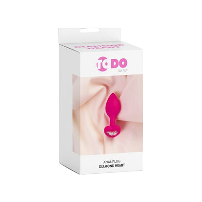 ToDo Butt Plug with Diamond Heart Pink