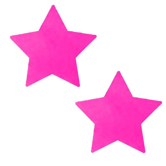 Neon Pink Starburst Starry Night Pasties Pink