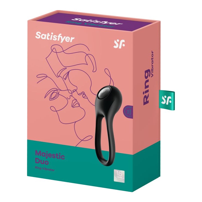 Satisfyer Majestic Duo Cockring Black