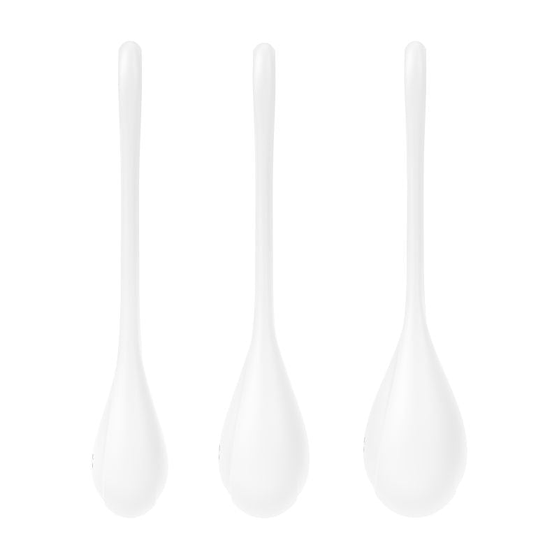 Satisfyer Yoni Power Balls 1 White 3 Pc Set White