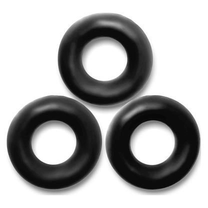 Fat Willy 3 Pc Jumbo Cockrings Black One Size Black