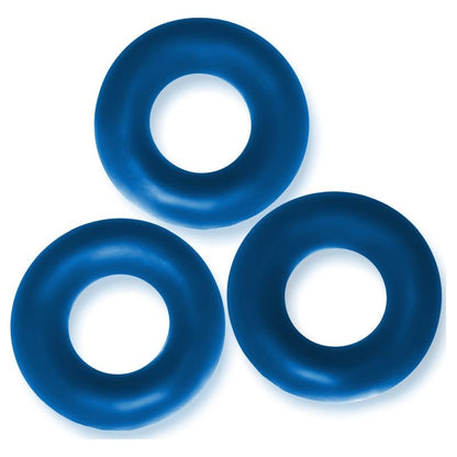 Fat Willy 3 Pc Jumbo Cockrings Space Blue One Size Blue