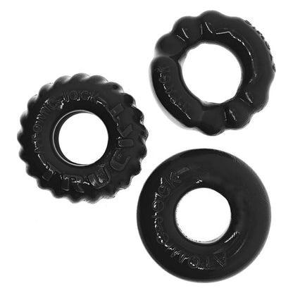 Bonemaker 3 Pc Cockring Set Black One Size Black