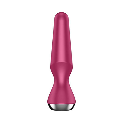 Satisfyer Butt Plug-ilicious 2 Vibrating Connect App Berry Red