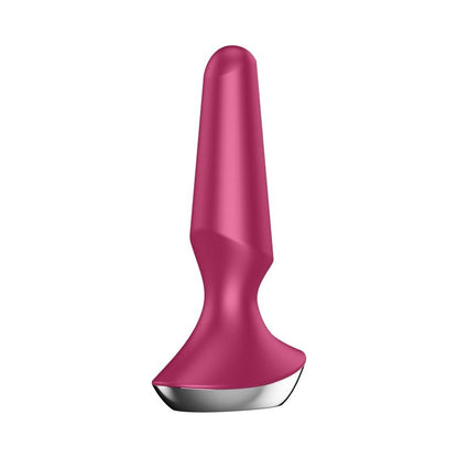 Satisfyer Butt Plug-ilicious 2 Vibrating Connect App Berry Red