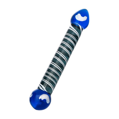 Sexus Glass Dildo Duo Blue 20cm Blue