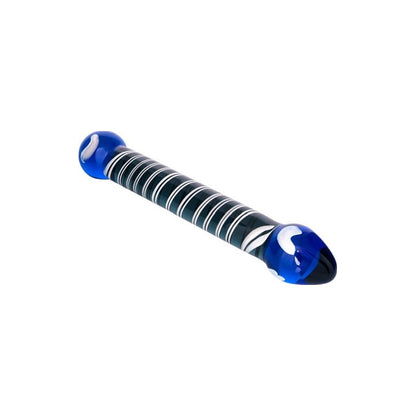 Sexus Glass Dildo Duo Blue 20cm Blue