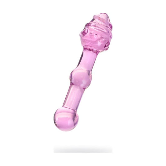 Sexus Glass Dildo Pink 17cm Pink