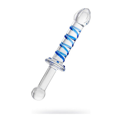 Sexus Glass Dildo Probe w Handle 23cm Clear