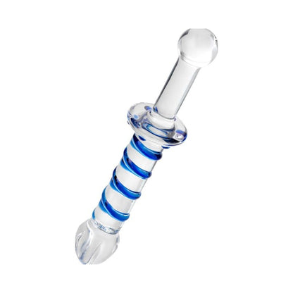 Sexus Glass Dildo Probe w Handle 23cm Clear