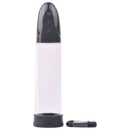 Premium Rechargeable Suction Penis Pump with Sleeve and Donut Black