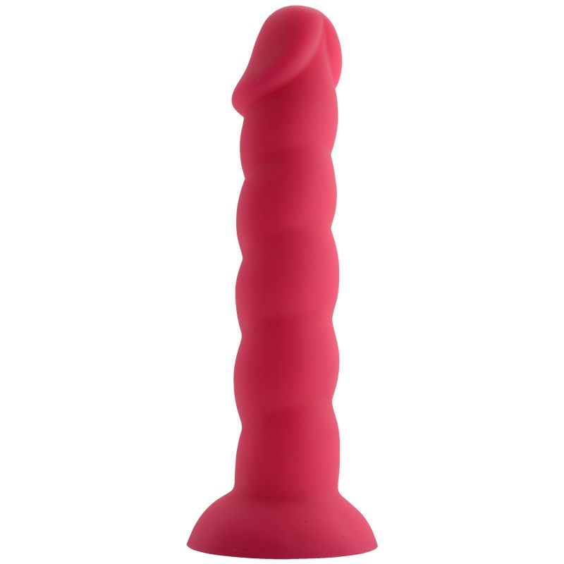 Spiral Dildo Pink with Suction Base