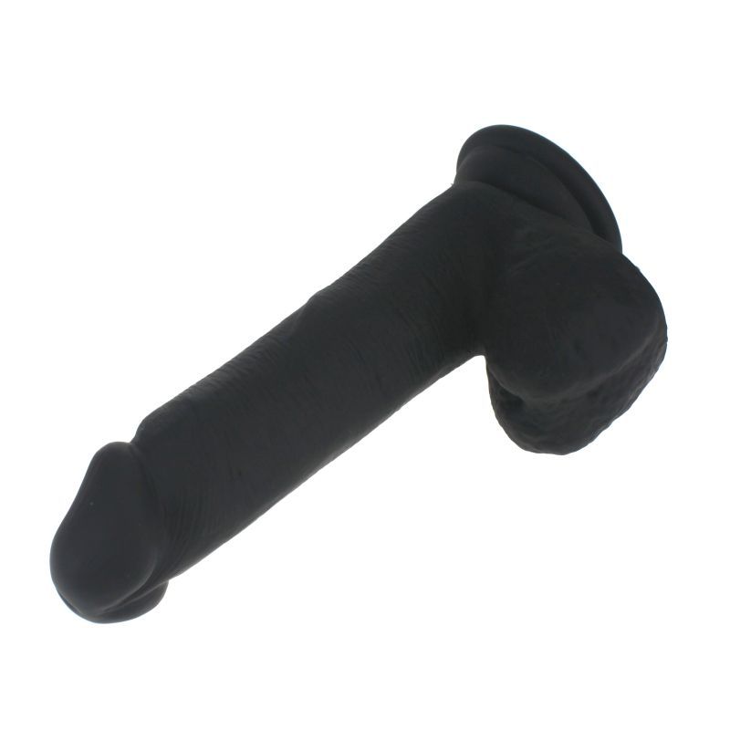 Thick Realistic 16cm Dildo with Balls in Black
