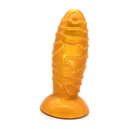 Dome 17cm Anal Butt Plug Silicone Gold