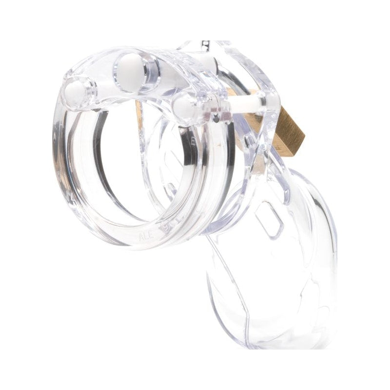 Cockcage CB-6000 Clear Chastity Cage – Secure Male Lock