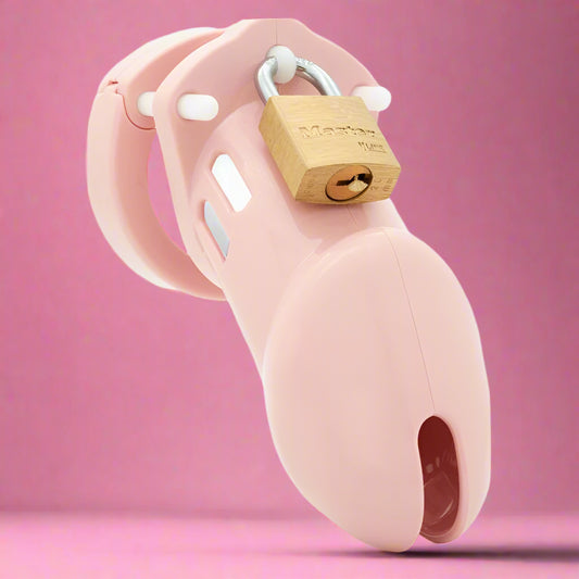 Cockcage CB-6000 Pink Chastity Cage – Secure Male Lock