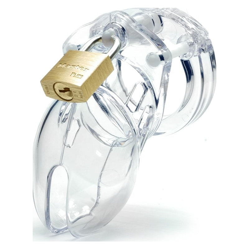 Cockcage CB-6000S Clear Short Chastity Cage – Secure Lock