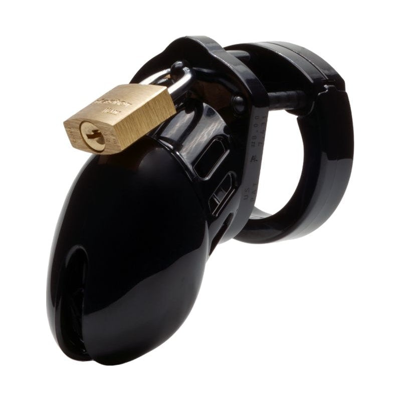 Cockcage CB-6000S Black Chastity Cage – Secure Male Lock