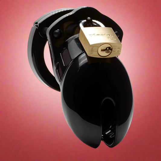 Cockcage CB-6000S Black Chastity Cage – Secure Male Lock