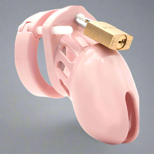 Cockcage CB-6000S Pink Short Chastity Cage – Secure Lock