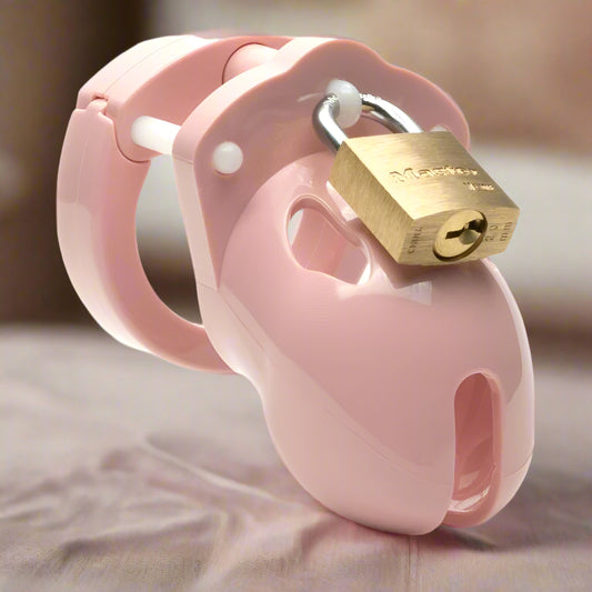 Cockcage Mr Stubb Pink Chastity Cage – Secure Male Lock