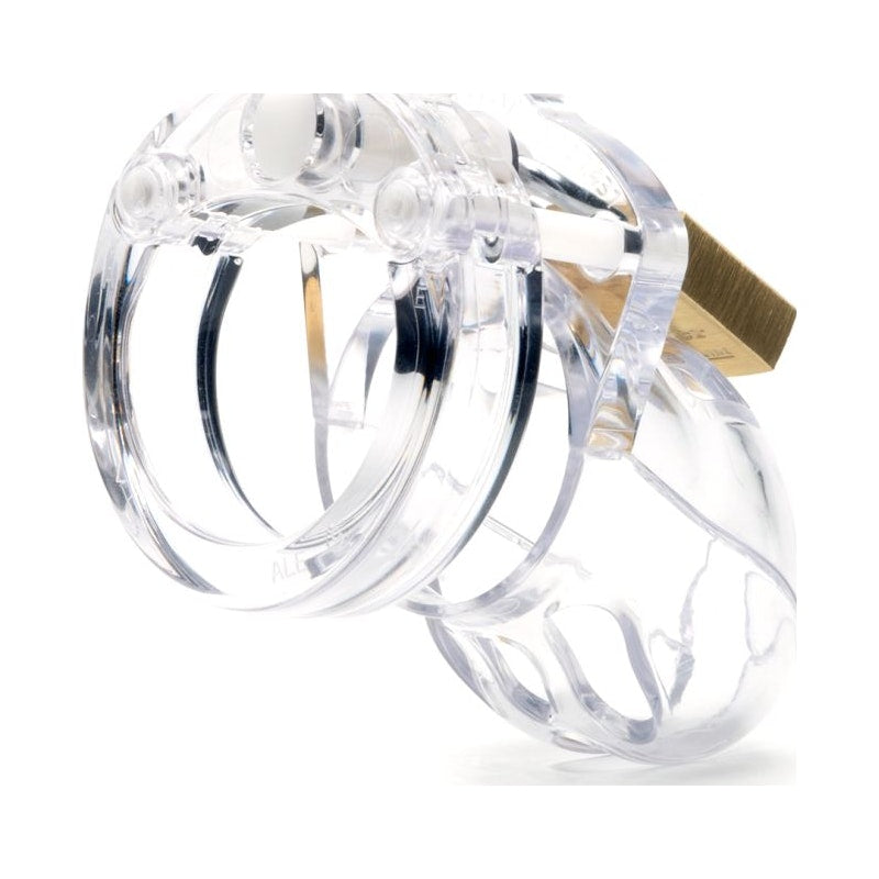 Cockcage Mr Stubb Clear Chastity Cage – Secure Male Lock