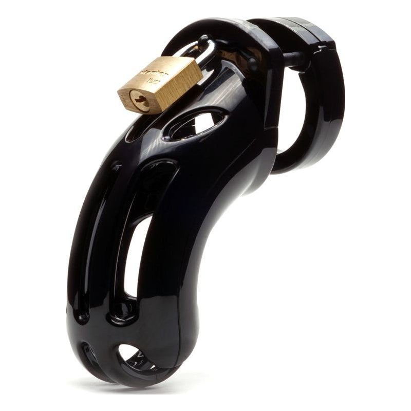Cockcage The Curve Black Chastity Cage – Secure Male Lock