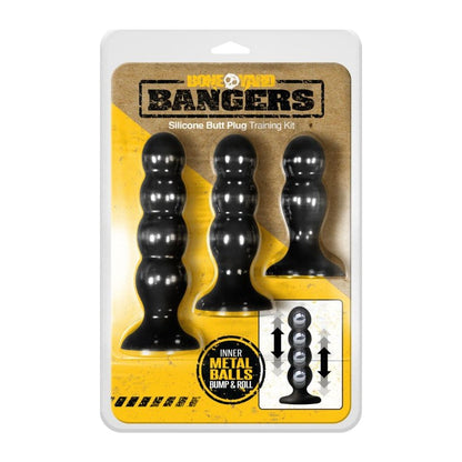 Bangers Butt Plug Silicone Bounce Training Kit 3 Piece Kit