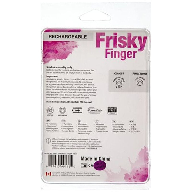 Frisky Finger Rechargeable Pink Pink