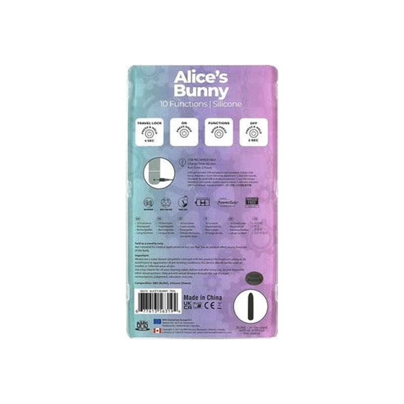 Alice’s Bunny – Rechargeable Bullet + Removable Rabbit Sleeve