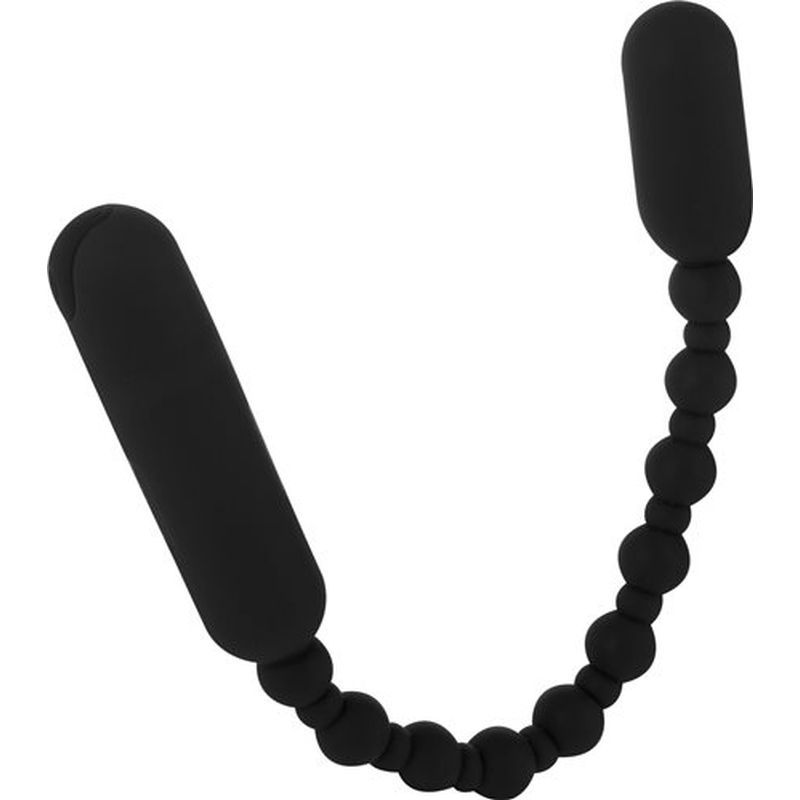 Rechargeable Vibrating Anal Beads Black PowerBullet