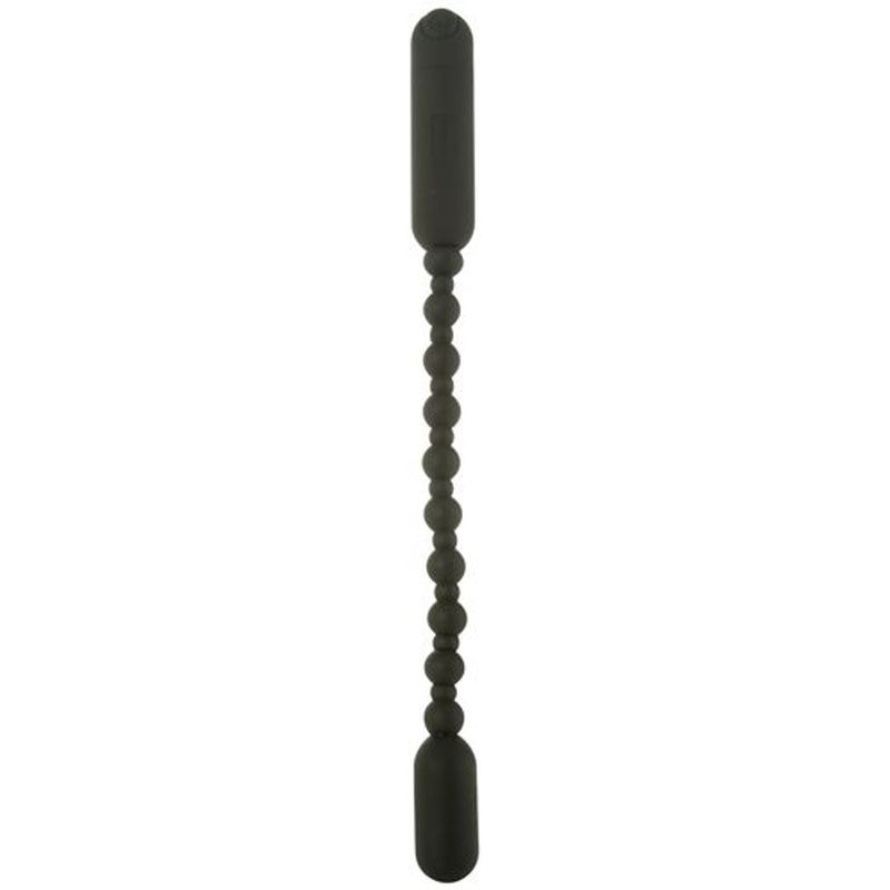 Rechargeable Vibrating Anal Beads Black PowerBullet